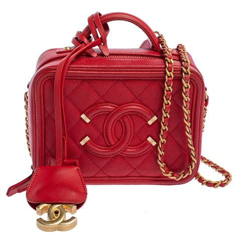 chanel vanity bag red|vanity chanel bag price.